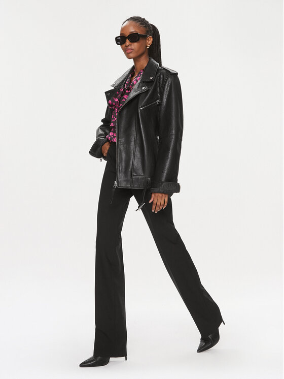 HUGO Hugo Pantaloni di tessuto Haitama 50504508 Nero Straight Fit