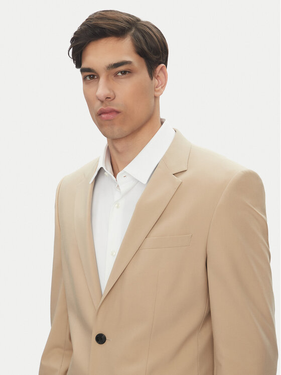 HUGO HUGO Öltöny Henry/Getlin232X 50530116 Bézs Slim Fit