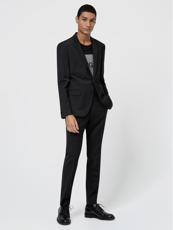 HUGO Hugo T-särk Dolive211 50442929 Must Regular Fit