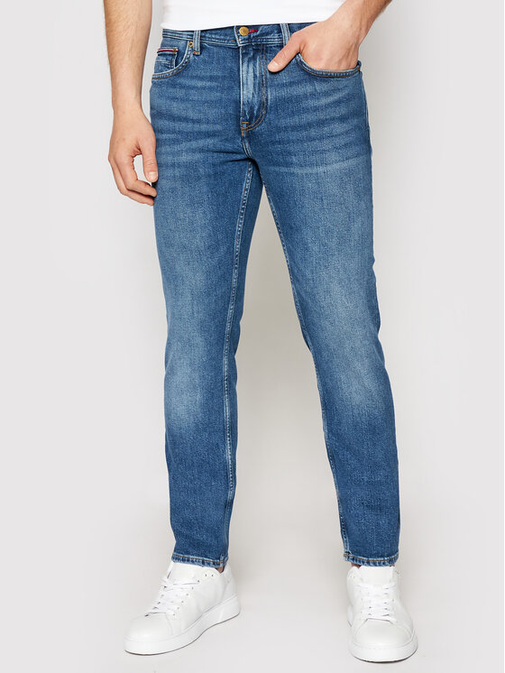 Tommy Hilfiger Tommy Hilfiger Jeansy Denton MW0MW15603 Modrá Straight Fit