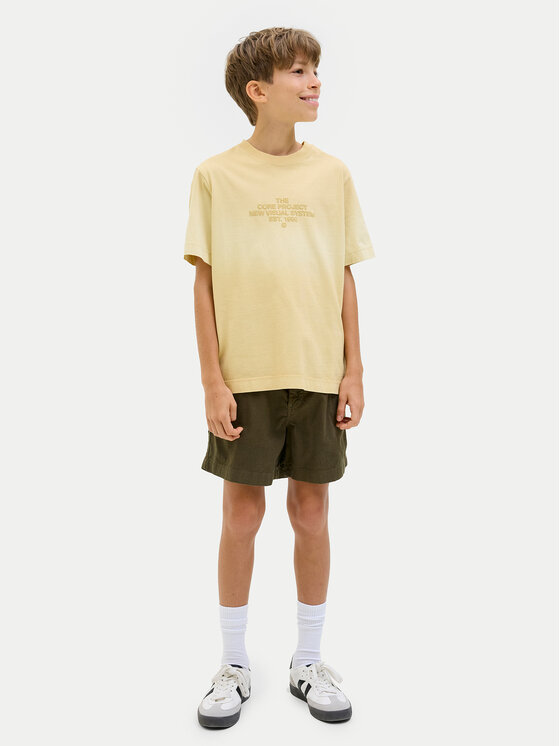 Jack&Jones Junior Jack&Jones Junior Kratke hlače iz tkanine Jaiden 12275023 Khaki Loose Fit