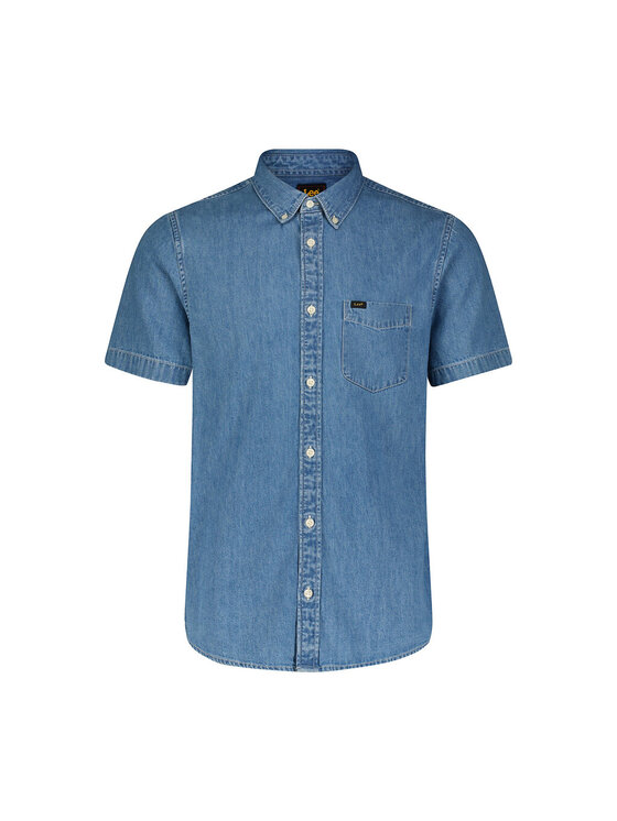 Lee Lee Camicia SS BUTTON DOWN Blu Regular Fit