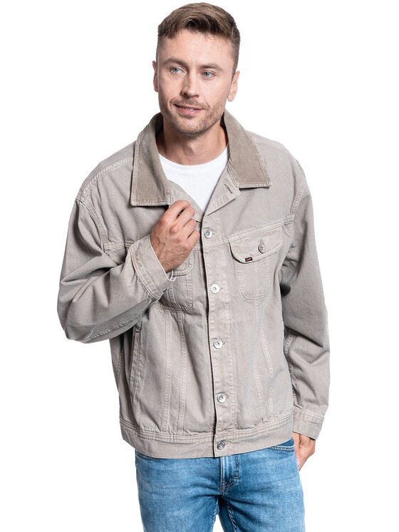Lee Lee Giacca di transizione RIDER JACKET Beige Regular Fit
