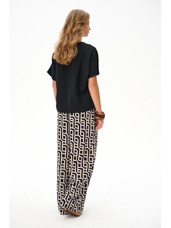 blue shadow blue shadow Bluzka Neri 2 Czarny Regular Fit