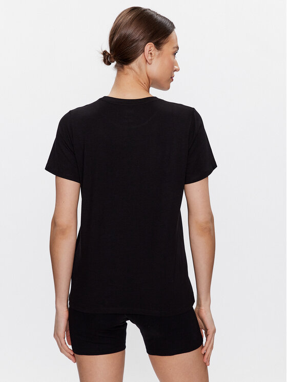 DKNY Sport DKNY Sport T-krekls DP2T6749 Melns Classic Fit