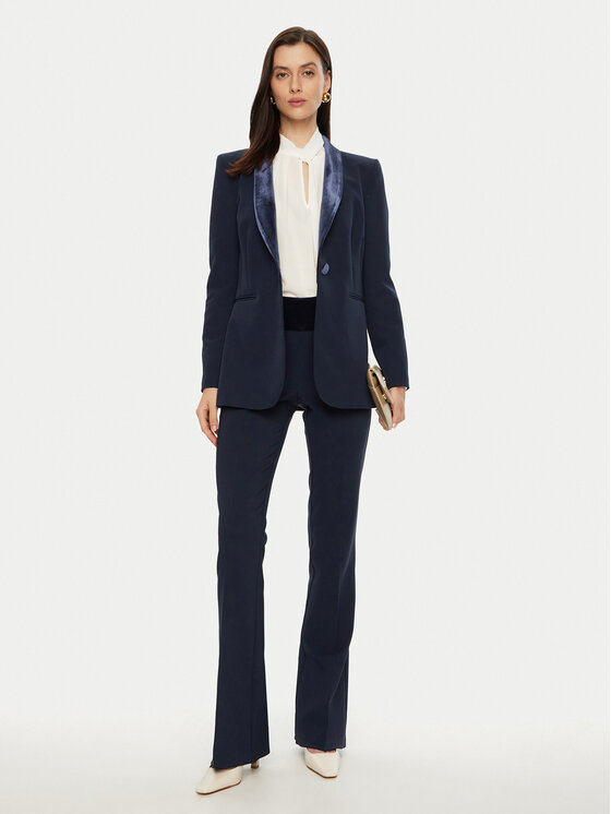Rinascimento Rinascimento Hlače iz tkanine CFC0121874003 Mornarsko modra Regular Fit