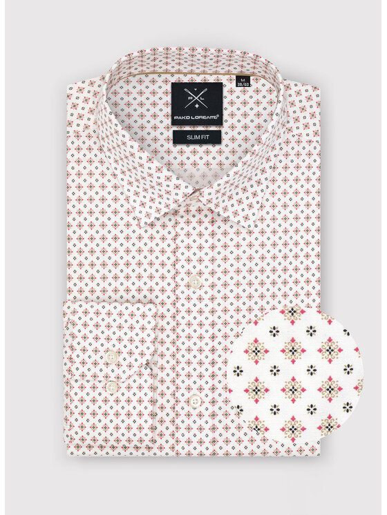 Pako Lorente Pako Lorente Koszula P23SF-1X-003 Biały Slim Fit