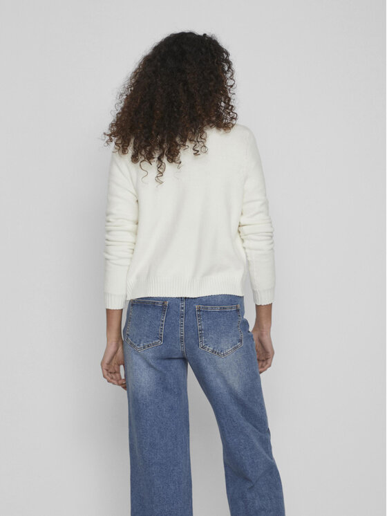 Vila Vila Cardigan Ril 14060800 Bianco Regular Fit