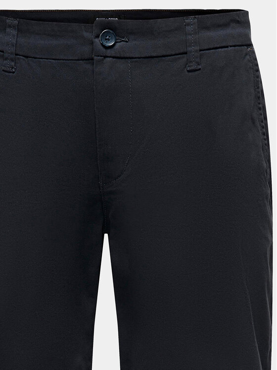 Only & Sons Only & Sons Bavlnené šortky Peter 22027905 Tmavomodrá Regular Fit