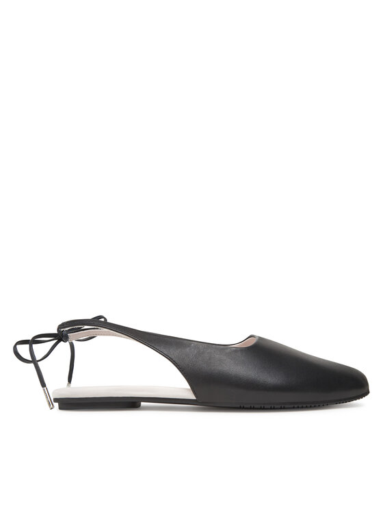 Sandale Calvin Klein Ballerina Sling Back Lth HW0HW02655 Negru