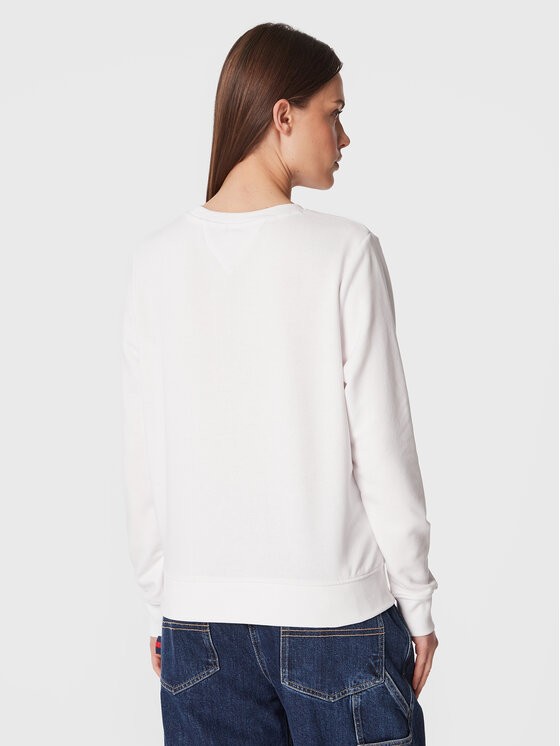 Tommy Jeans Tommy Jeans Felpa DW0DW15056 Bianco Regular Fit