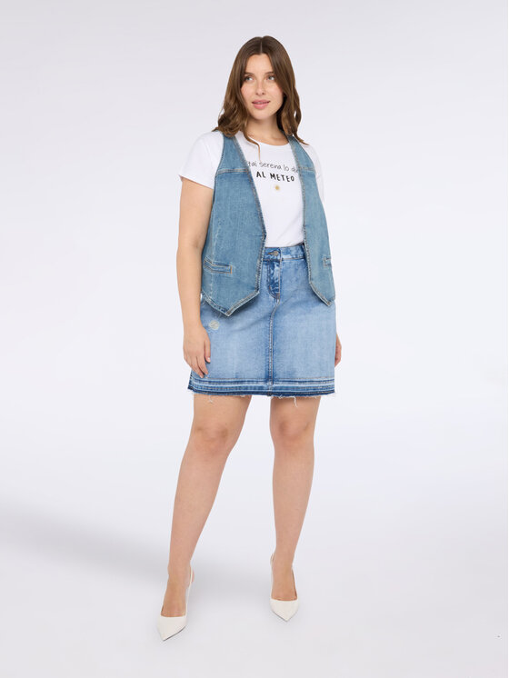 Fiorella Rubino Fiorella Rubino Minigonna 1439T000361N004 Turchese A-Line Fit