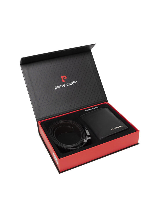 Pierre Cardin Pierre Cardin Rinkinys: piniginė ir diržas ZG-81 Juoda