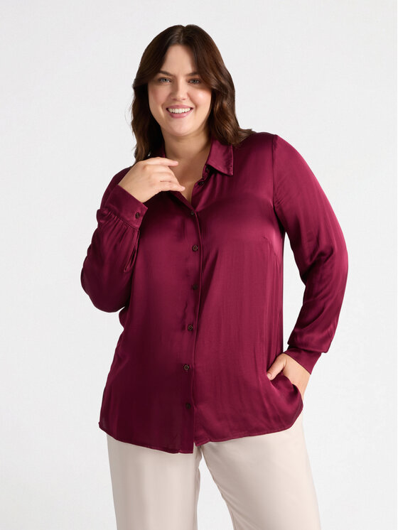 Fiorella Rubino Fiorella Rubino Camicia 5112T001353N037 Bordeaux A-Line Fit