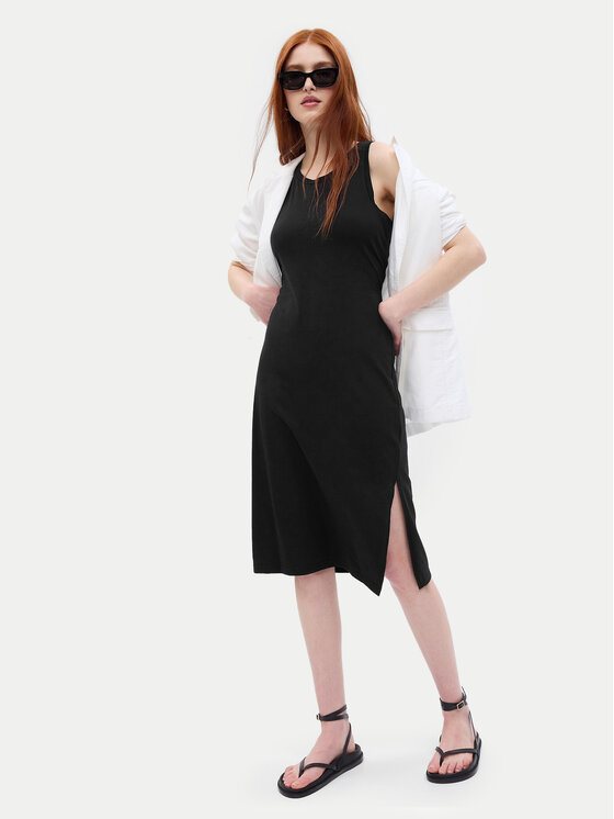 Gap Gap Rochie de vară 624686-01 Negru Slim Fit