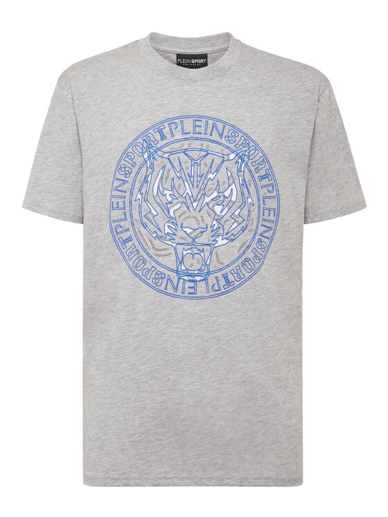 Plein Sport Plein Sport T-Shirt 1293 Szary Regular Fit