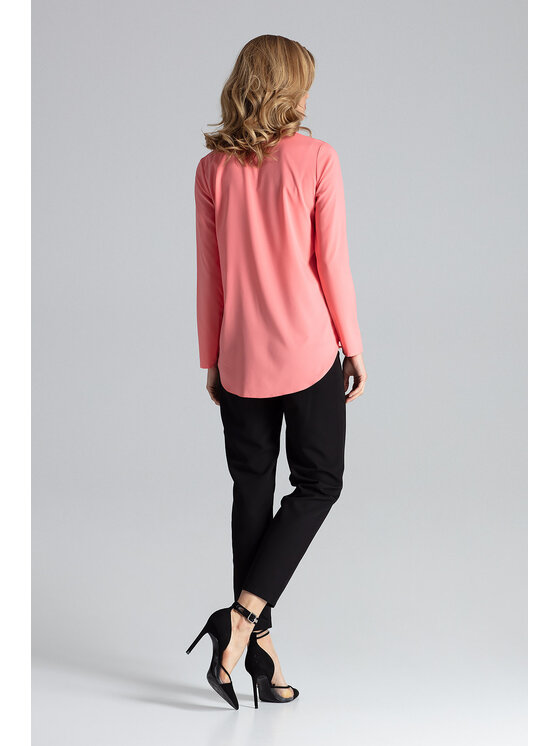 FIGL FIGL Halenka M663 Růžová Regular Fit