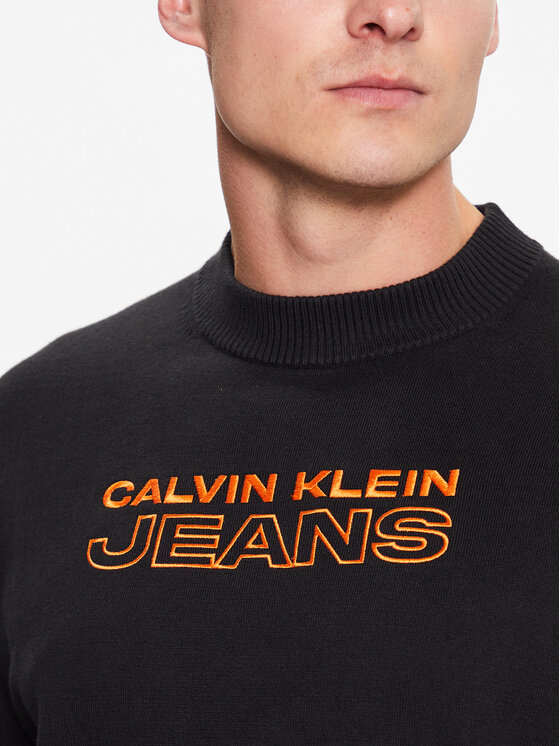 Calvin Klein Jeans Calvin Klein Jeans Sweter J30J323841 Czarny Regular Fit