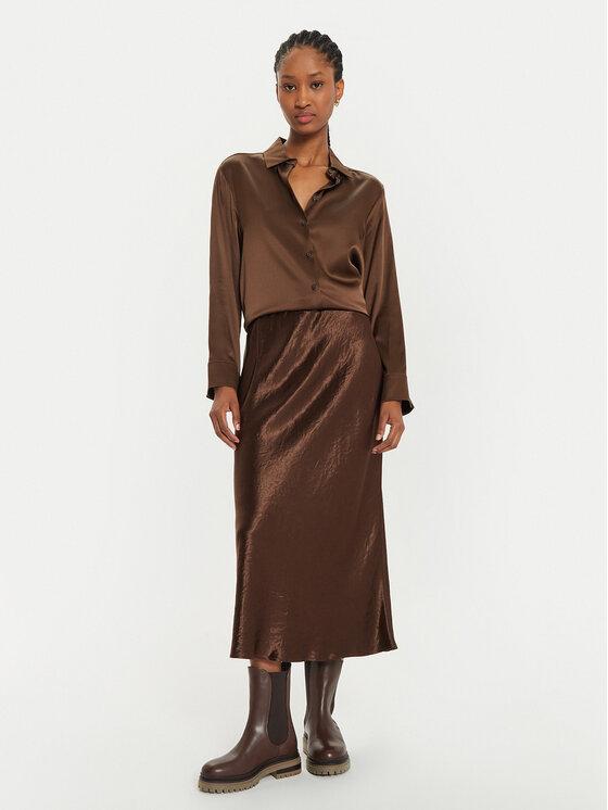Max Mara Leisure Max Mara Leisure Midi krilo Allesio 2426106018 Rjava Regular Fit