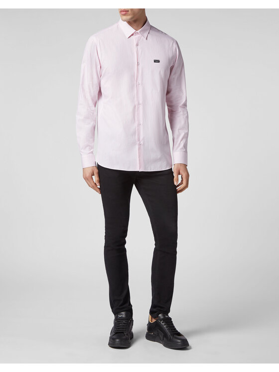 PHILIPP PLEIN PHILIPP PLEIN Koszula 3153 Różowy Regular Fit