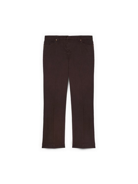 Fiorella Rubino Fiorella Rubino Pantaloni di tessuto P725T005405N022 Marrone Flare Fit