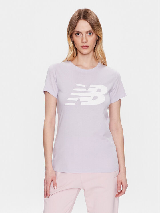 New Balance T-shirt Classic Flying Nb Graphic WT03816 Ljubičasta Athletic Fit