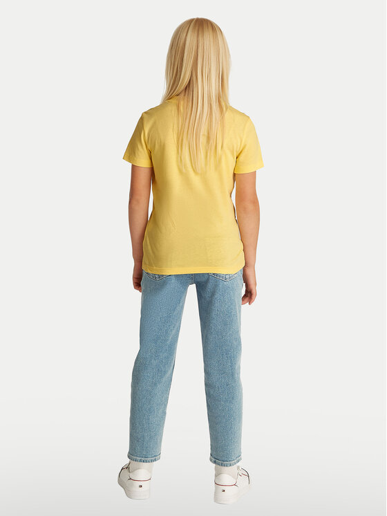 Tommy Hilfiger Tommy Hilfiger T-Shirt Essential KS0KS00397 D Żółty Regular Fit