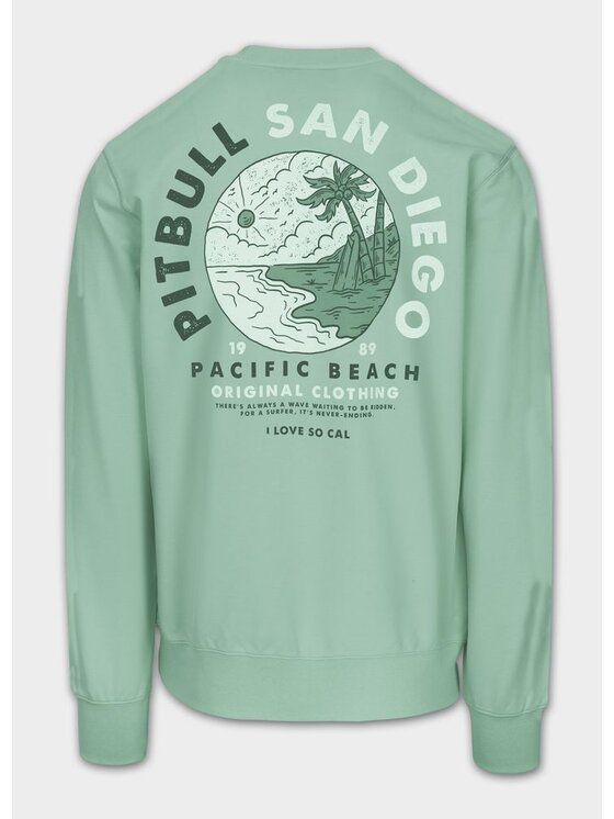 PITBULL PITBULL Bluza PLANET SURF Zielony Regular Fit