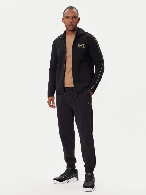 EA7 Emporio Armani EA7 Emporio Armani Džemperis ar kapuci 7M000671 AF14146 UC001 Melns Slim Fit