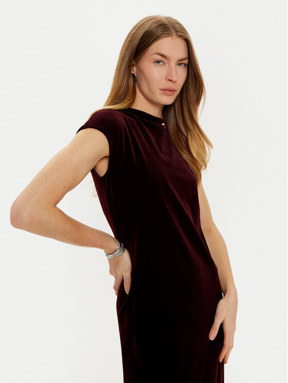 MAX&Co. MAX&Co. Abendkleid 2426626025200 Dunkelrot Regular Fit