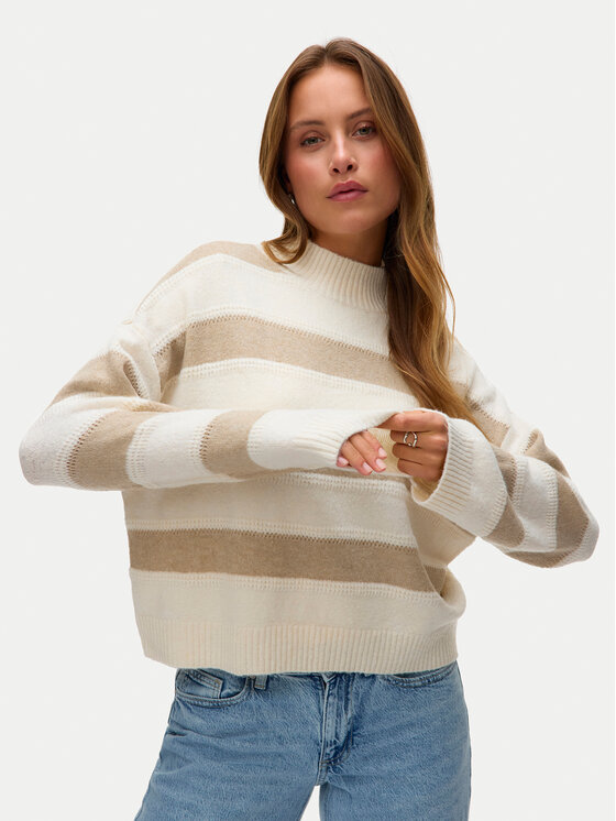 Vero Moda Vero Moda Sveter Inez 10331538 Béžová Regular Fit