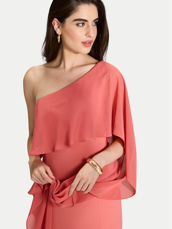Swing Swing Večernja haljina 5AJ03500 Koraljna Regular Fit