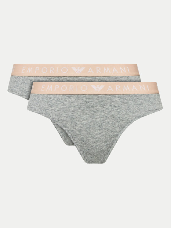 Emporio Armani Underwear Emporio Armani Underwear 2er-Set klassische Damenslips 163334 4F227 00948 Grau