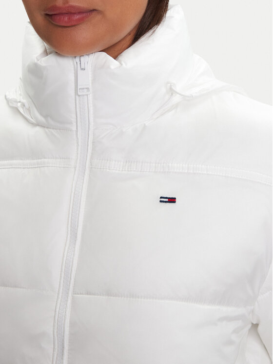 Tommy Jeans Tommy Jeans Zimska jakna DW0DW21619 Bijela Relaxed Fit
