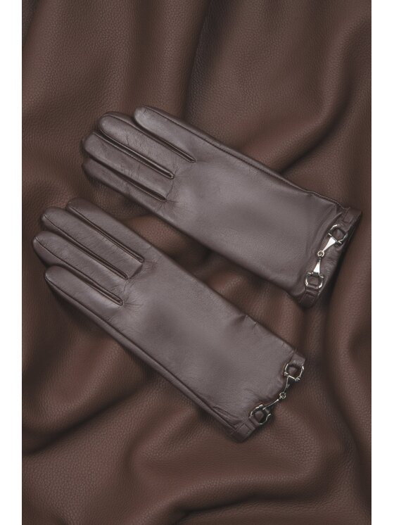 Estro Estro Guanti da donna ER00118419 Marrone