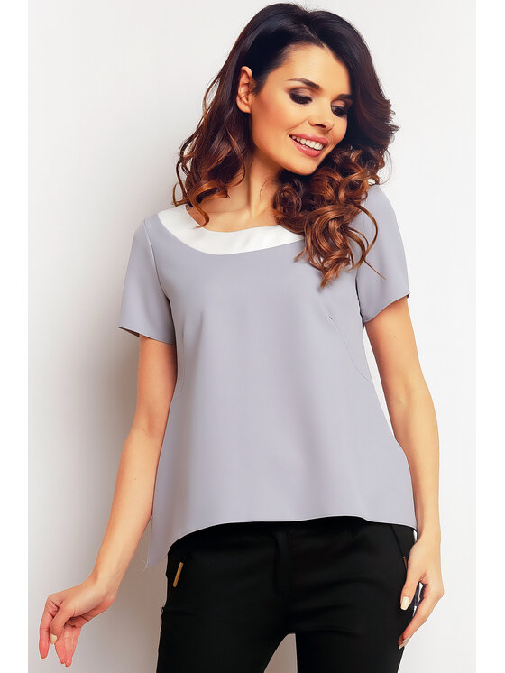 Infinite You Infinite You Bluzka M083 Szary Basic Fit