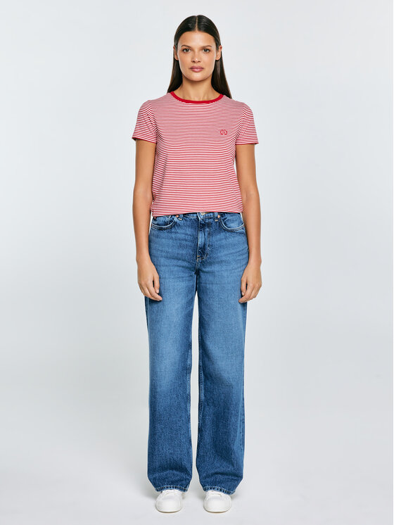 BIG STAR BIG STAR T-Shirt ZENAISA Czerwony Basic Fit