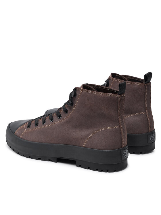 Calvin Klein Jeans Calvin Klein Jeans Pohodni čevlji Lugged Hybrid High Laceup Auth YM0YM01092 Rjava