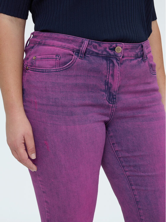 Fiorella Rubino Fiorella Rubino Jeansy P460T305251N019 Fioletowy Flare Fit