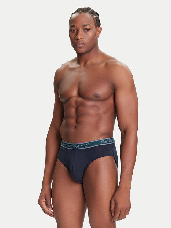 Emporio Armani Underwear Emporio Armani Underwear Set od 3 para muških slip gaća EM000258 AF10779 MB254 Tamnoplava