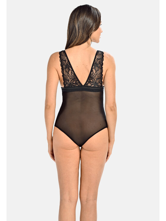 Teyli Teyli Body damskie koronkowe Mirella Czarny