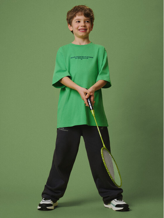 4F 4F T-Shirt ENJOY THE OUTDOORS Zielony Loose Fit