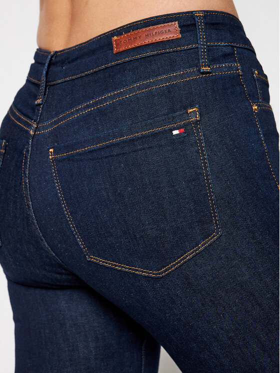 Tommy Hilfiger Tommy Hilfiger Džínsy WW0WW14742 Tmavomodrá Skinny Fit