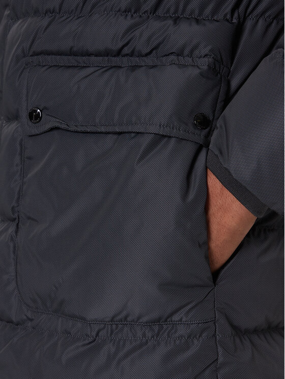 Geox Geox Žieminė striukė Leitan M5628B T3266 F9112 Juoda Regular Fit