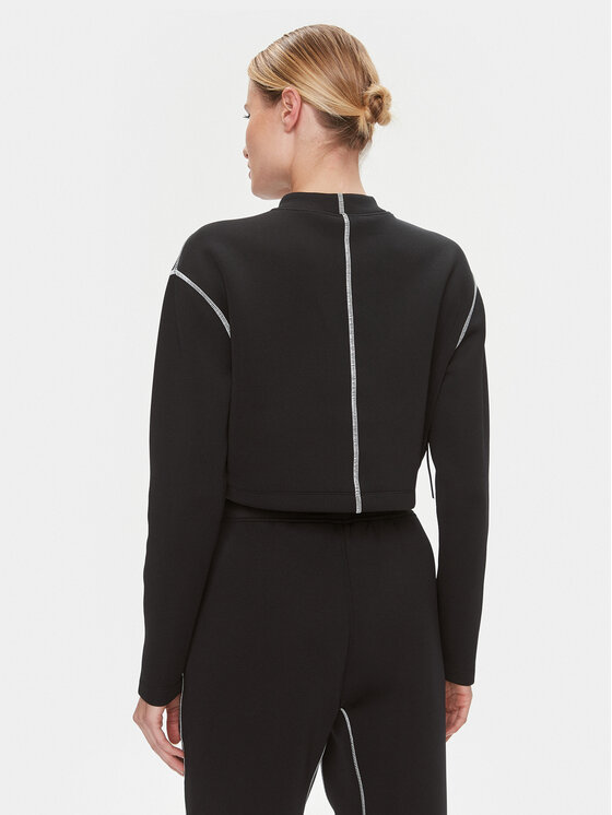 Calvin Klein Performance Calvin Klein Performance Суитшърт от техническо трико 00GWF3W326 Черен Relaxed Fit