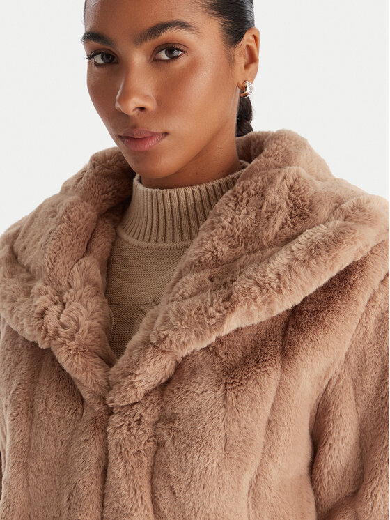 Guess Guess Pelzmantel W0BL0N WDCH0 Beige Regular Fit