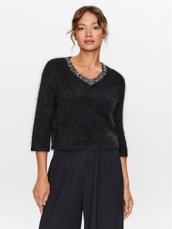 Liu Jo Liu Jo Sweater CF3225 MA97L Fekete Regular Fit