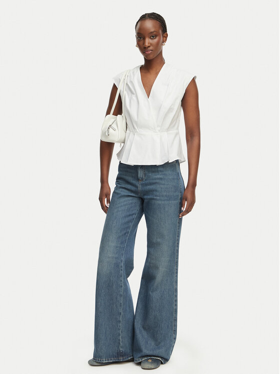 Marella Marella Blūze Bazar 2613161162 Balts Regular Fit