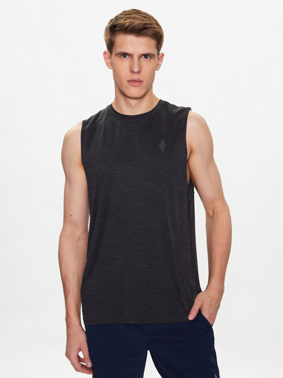 Skechers Skechers Тениска от техническо трико On The Road Muscle M2TT25 Сив Regular Fit