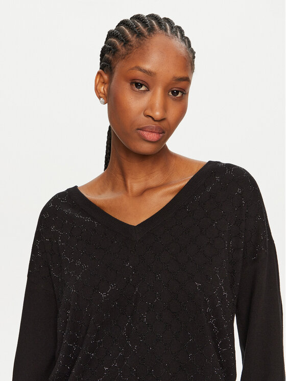 Gaudi Gaudi Pulover 421BD53017 Negru Regular Fit